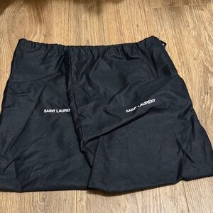 Saint Laurent Black Logo Dust Bags